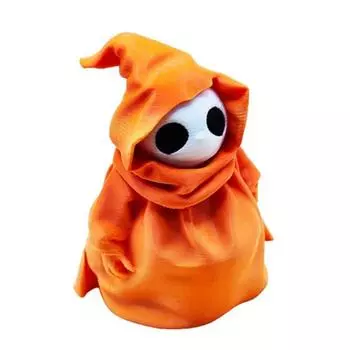 Grim Reaper Duck Statue 3D Printed Halloween Caped Ghost Duck Collectible Figurine for Halloween Home Office Desktop Decor