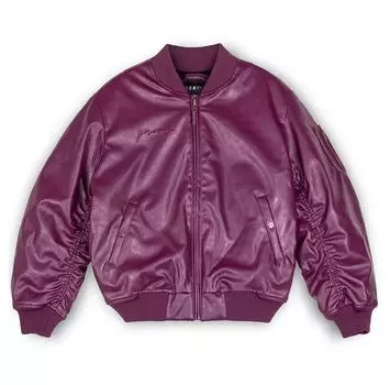 Grimey Iam Pu Leather bomber куртка L