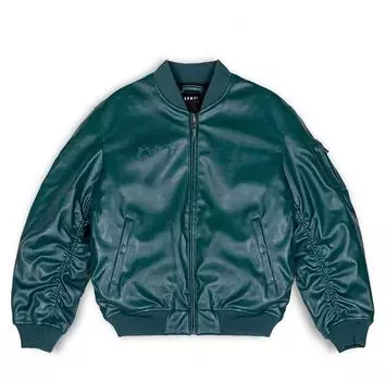 Grimey Iam Pu Leather bomber куртка M