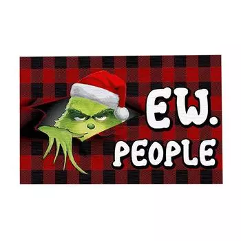 Гринч Рождественский фестиваль украшения входной двери ковер в помещении на открытом воздухе