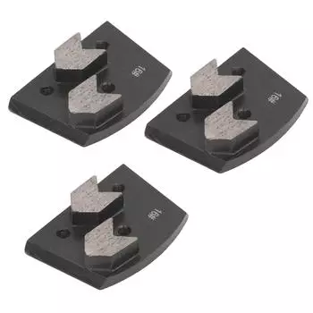 Grinding Shoe Black Trapezoid 2 Arrow Teeth Concrete Floor Polishing Pad 16 Grit Trapezoid Grinding Pad