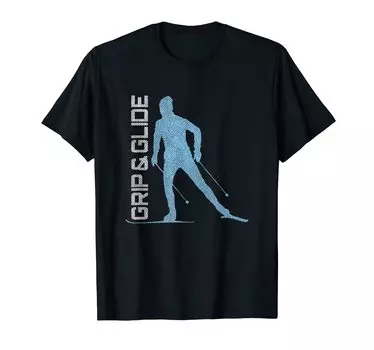 Grip Glide Cross Country Ski & - T-Shirt