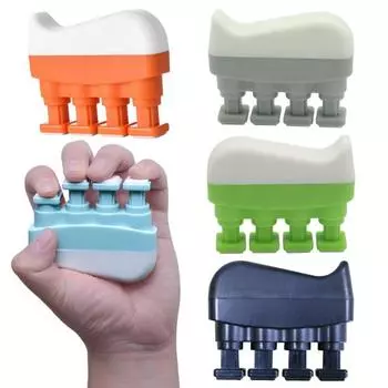 Тренажер для тренировки силы хвата Инструменты для реабилитации травмированных пальцев Портативный тренажер для укрепления силы хвата Портативное оборудование для тренировки рук чёрный