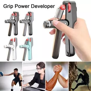Тренажер для силы хвата со счетчиком 5-100 кг регулируемый для мужчин и женщин тренажер для предплечий чёрный