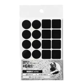 GRIPLUS и прочная наклейка для музыкальных смешанных черных противоскользящих инструментов, чёрный