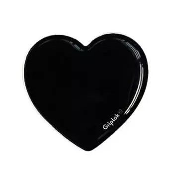 GripTok Black and White Heart SmartTok, черный как смоль, 1 шт.