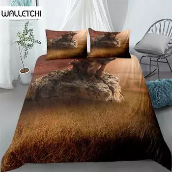 Grizzly Bear 3d Duvet Cover Set King Queen Double Full Twin Single Size Bed Linen Set EU single(135x200cm)