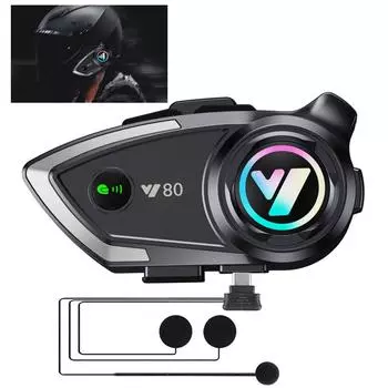 Громкая связь, звонки, музыка, наушники, аксессуары для мотоциклистов, наушники Moto GPS, шлем для мотоцикла Y80, водонепроницаемая гарнитура BT 5.3, беспроводная Soft microphone