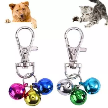 Громкий анти-потеряшка щенка котенка DIY Pet Jingle Bell Аксессуары для щенков Товары для животных Собачий ошейник колокольчики Random color