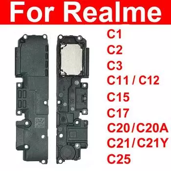 Громкий динамик для OPPO Realme C25S C25 C21 C17 C15 C12 C11 C3 C2 C1, запасные части для ремонта телефона For Realme C3 RMX2020 чёрный