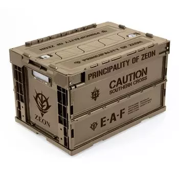 Groove Garage Мобильный костюм Гандам Остров Кукуррус Княжество Зион Армейский складной контейнер TAN Внешние размеры 530 x 366 x 334 мм Изготовлен из полипропилена
