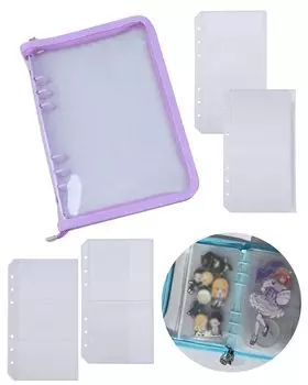 GrooveM Axta Case Axta Case Storage Instax Album Instax Book Collect Refill File Otakatsu Goods Portable Otaku Goods Book (А6, Фиолетовый)