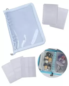 GrooveM Axta Case Axta Case Storage Instax Album Instax Book Collect Refill File Otakatsu Goods Portable Otaku Goods Book (А5, Белый)