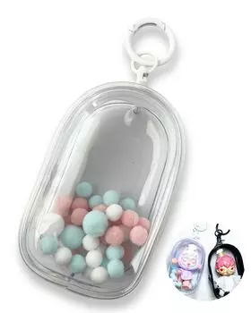 GrooveM Прозрачный чехол Карабин Чехол Axta Чехол Axta Oshikatsu Oshikatsu Goods Фигурка для переноски и хранения Otakatsu Ackey Otakatsu (А-3 (Камабоко Очистить))