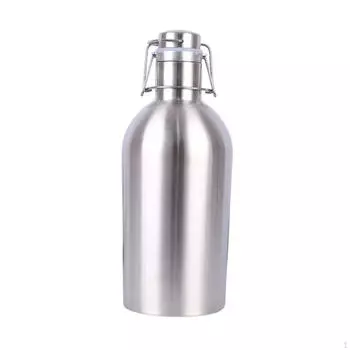 Гроулер для пивных бутылок позволяет легко наливать двухслойную герметичную воду для хранения 1.5L