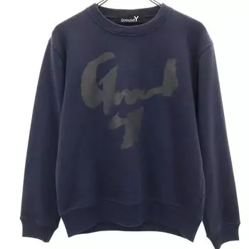 Ground Y made in Japan Long sleeve sweat trainer 1 Navy Youji Yamamoto Men s Used