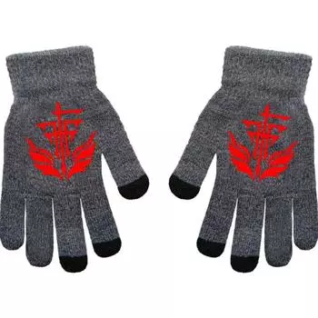 Группа Еретическая Инквизиция 4 Анимация Онлайн Игра Периферийные Перчатки Серые Полные Пальцы Осень и Зима Тепло и Защита от Холода One Size