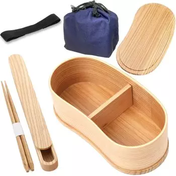 Grous Magewappa Bento Box для начинающих мужчин и женщин, полный комплект, не требующий дополнительных покупок, набор Bean (Магеваппа (Шираки/Широкая форма))