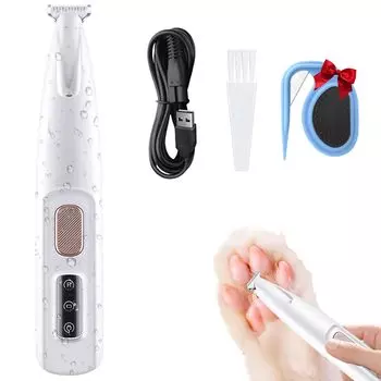 Growalleter Saffory Dog Pet Paw Paw Quiet LED USB Low Professional Grooming Pet Триммер, машинка для стрижки, для собак, кошек, уход, дизайн, в комплекте,