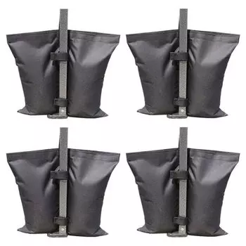 GrowGem Tent Tarp Support Hardware Кемпинг Спорт Сильный ветер Защита от падений Грузовой мешок с песком 10 кг Набор из 4 шт. Черный