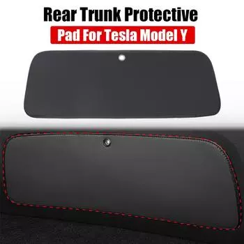 Грязеотталкивающие кожаные аксессуары для салона Tesla Model Y 1 шт. износостойкая защитная накладка на задний багажник износостойкая