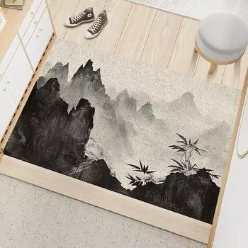 Грязеотталкивающий коврик для пола из шелка для дома, толстый коврик для двери, износостойкий ленивый беспыльный коврик для входной двери, пылезащитный коврик 40 * 60CM silk ring