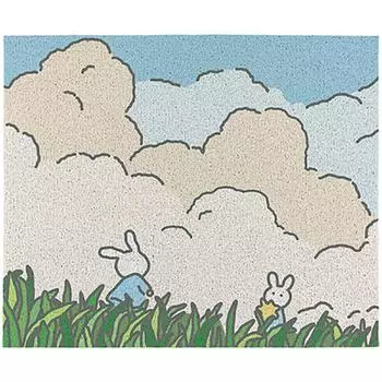 Грязеотталкивающий коврик для входной двери, царапающий вход, грязь, грязь, шёлковый круглый коврик для ног в дверь, который можно разрезать, нескользящие коврики для пола 40*60cm