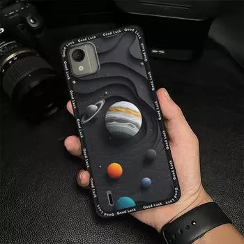 Грязеотталкивающий силиконовый чехол для телефона Nokia C110 4G модный дизайн защитный противоударный милый TPU мультяшный ударопрочный Nokia C110 4G