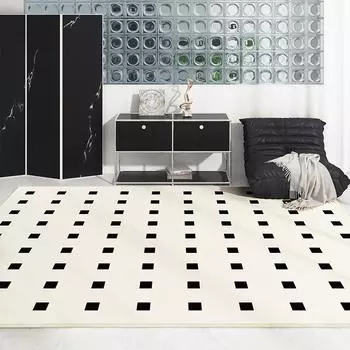 Грязеотталкивающий ворсовый ковер с петлями: Нескользящий коврик, не требующий особого ухода, для гостиной, прихожей и спальни 140x200cm - Anti-Slip Lining Loop Pile