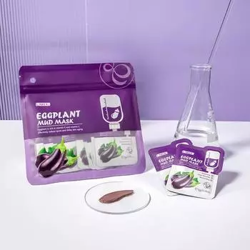 Грязевая маска из баклажанов, 12 шт., грязевая очищающая грязевая маска для лица, средства по уходу за кожей 12pcs
