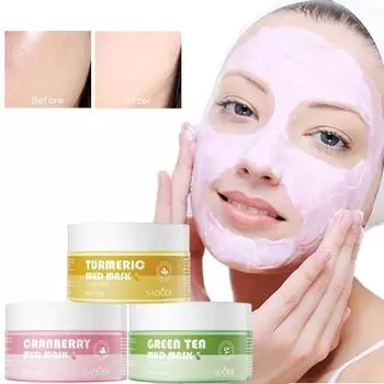 Грязевая маска с клюквой и имбирем, очищающая поры, освежающая, контролирующая жирность, грязевая маска для лица ginger имбирный