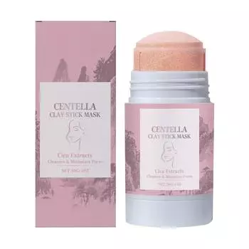 Грязевая маска-стик с центеллой азиатской, глубоко очищающая маска-стик, увлажняющая маска для нанесения, подходит для всех типов кожи One Size белый
