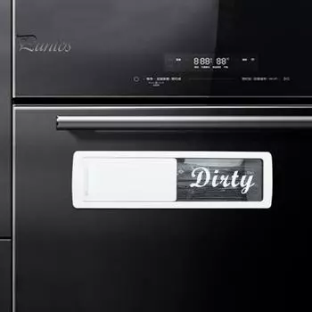 Грязно-чистый магнит для посудомоечной машины, легко читаемый слайд, грязно-чистый магнитный индикатор, акриловый знак, украшение для кухни E