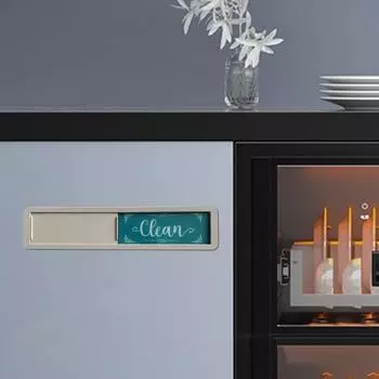 Грязный чистый посудомоечная машина магнит цинковый сплав легко читаемый слайд мытье посуды B