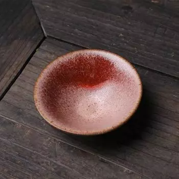 Грубая керамическая чашка, керамическая мастер-чашка, ретро, ручная работа, маленькая чайная пиала, бытовая, старая, одиночная чашка, кунг-фу, маленькая чайная чашка 60ml