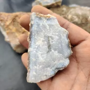 Грубый синий кружевной агат, Необработанный драгоценный камень из синего кружевного агата, Необработанный драгоценный камень, необработанный полудрагоценный камень. 250 Gram Blue Lace Rough