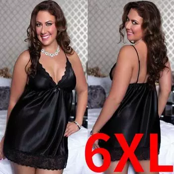 ГРУДИ 6XL кружевное спальное платье на подтяжках с v-образным вырезом и открытой грудью, сексуальное очаровательное женское большое сексуальное нижнее белье XL красный