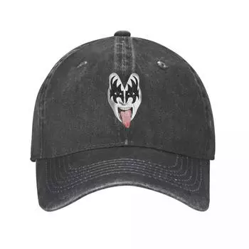 Группа Demon Kiss Band Gene Simmons, аксессуары, женская бейсболка унисекс, потертые потертые шляпы, классическая регулируемая кепка Snapback One Size