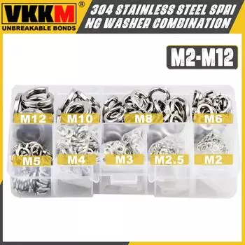 Группа пружинных шайб из нержавеющей стали 304, группа эластичных шайб