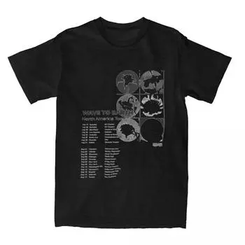 Группа Wave To Earth North America Tour Kpop Shirt Stuff Мужские и женские хлопковые винтажные футболки Harajuku с коротким рукавом уличная одежда S