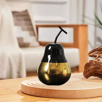 Груша Статуя Фруктовая Скульптура Коллекционная Настольная Украшение Фарфоровая Статуэтка для Домашнего Новоселья