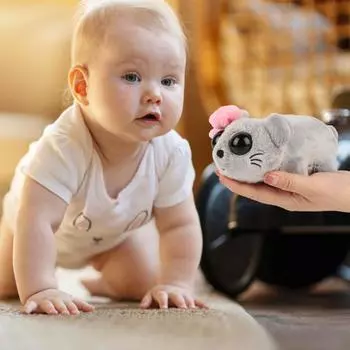 Грустный хомяк плюшевая игрушка мягкий хомяк кукла для детей взрослых чучела животных брелок With music