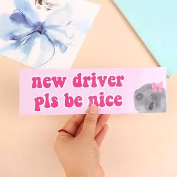 Грустный кот, лучший друг, водитель, пожалуйста, будь хорошим, наклейка, забавный мем, самоклеящаяся наклейка для водителя, аксессуары для автомобиля 1/10 шт. 1PCS