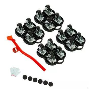 Грузчики для бытовой техники Тяжелая мебель Слайдеры Инструменты для перемещения Роликовый подъемник Black