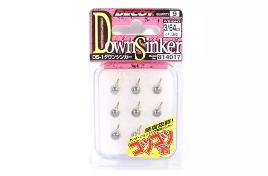 Грузило Decoy DS-1, тип Kotsu Kun, размер 3/64 унции (4017)