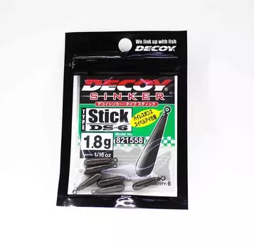 Грузило Decoy DS-6, размер 1,8 грамма (1558 г.)