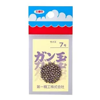 Грузило для рыбалки Daiichi Seiko Gundama 50 йен Нет. 7 22042 Черный