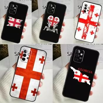 Грузинский гранж-флаг для Samsung Galaxy A14 A34 A54 A12 A32 A52 A51 A71 A53 A33 A13 A15 A25 A35 A55 чехол для телефона Samsung A14