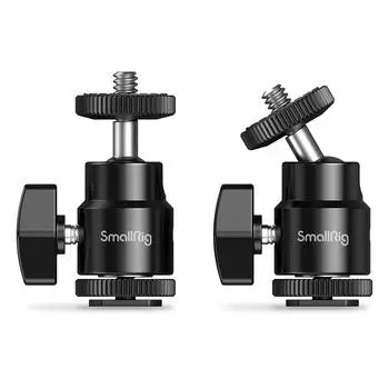 Грузоподъемность шарико-винтовой передачи SmallRig Free Micro, совместимая с упаковкой из 2 головок, головка, головка, 1/4 в комплекте, вращение на 360°, 3 кг,
