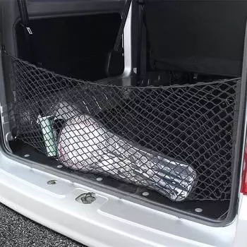 Грузовая сетка для грузовиков 43X30 дюймов, нейлоновая растягивающаяся грузовая сетка, простая установка, сетки для хранения, многофункциональные принадлежности для хранения грузов чёрный